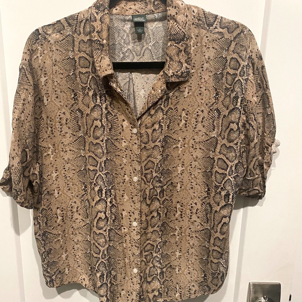 Animal print blouse
